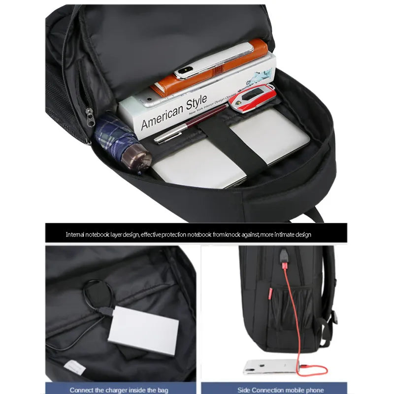 Waterproof Laptop Backpack with USB Charger